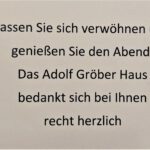 Dankeschön-Essen für Ehrenamtliche des Adolf-Gröber-Hauses