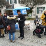 Infostand auf dem Holzmarkt